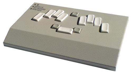 Braille keyboard billenytűzet